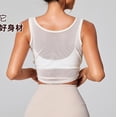 thumbnail image 2 of Women Mesh Yoga Shirt Sexy Short Sleeve T-Shirt Sport Top Blouse Cover Up Quick Dry Gym Clothes Running Fitness Tank Sportwear, 2 of 6
