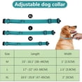 thumbnail image 2 of HUGFEGWE Colorful Nylon Dog Collar for Medium/Large/XL Dogs with Quick Release Metal Buckle & Control Handle for Dog Training Walking (Green, L) CJB91-122101, 2 of 7