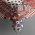 thumbnail image 4 of Pioneer Flower Floral Print Pattern Rectangle Tablecloth 60"x120", Waterproof Polyester Table Cloth, Wipeable Spillproof for Dining Camping Indoor Outdoor, 4 of 6