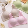 thumbnail image 6 of NIEWTR Women Full Figure Front Closure Wirefree Back Support Posture Bra | Plus Everyday Bras,for Large Bust(Light Purple,42), 6 of 8