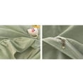 thumbnail image 3 of Vinsan International Raffel Cotton Duvet Cover 3 Pc Set 1 Duvet Cover 2 Pillow cases Solid Sage Green Cotton Comforter Cover Only Twin Size 68" x 90", 3 of 4