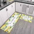 thumbnail image 3 of 2 Piece Watercolor Lemons Rug Kitchen Rug Set, Decor Kitchen Rugs, Absorbent Non-Slip Washable Floor Mats, Home Indoor Runner Rugs 17"x47"+17"x30", 3 of 7