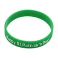 thumbnail image 3 of St. Patrick's Day Wristbands 24pcs Green Shamrock Silicone Bracelets Clover Party Favors Festival Accessories for Men Women Celebration Good Luck Gifts Bulk Set, 3 of 5