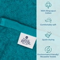 thumbnail image 6 of Dan River Cat Towel pack of 1 Soft Absorbent and Fast Drying Cotton Pet Towel - Teal, 20x40 in, 6 of 6