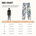 thumbnail image 4 of Picia Flowers and Butterflies Womens Soft Woven Cotton Elastic Waistband Sleep Pajama Pant Lounge Sleep Pant With Pockets And Drawstring-XX-Large, 4 of 9