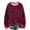 Wine 1, variant on hotojiny Long Sleeve Sweatshirt for Women Casual Crew Neck Knit Pullover Tops Fall Fashion Striped Tunic Tops