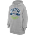 thumbnail image 2 of Women's G-III 4Her by Carl Banks Heather Gray Seattle Seahawks City Graphic Team Fleece Pullover Hoodie, 2 of 5