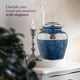 thumbnail image 5 of Urna funeraria Trupoint Memorials Heavenly Peace Blue Adult, 5 of 9