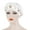 White, variant on SPRING PARK Women Faux Pearls Flowers Twist pleated Hair Wrap stretch Turban Women's Head Wrap Cap Cover