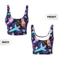 thumbnail image 6 of Sports Bra For Women, Exotic Multicolor Cockatoo Parrot Sports Bras For Women High Support, Workout Tank Tops Woman With Removable Cups, 6 of 8