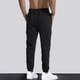 thumbnail image 4 of Pantalones largos para hombre, lisos, informales, con cintura elástica y bolsillos, deportivos, 4 of 8