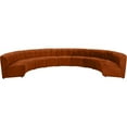 thumbnail image 1 of Meridian Furniture Sectionnel Modulaire 9 Pcs en Velours Cognac Limitless, 1 of 7
