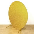 thumbnail image 5 of BalsaCircle 7.5 feet Gold Metallic Glittered Spandex Round Backdrop Stand Cover Wedding Party Decorations, 5 of 7