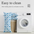 Blue Polka Dot Standard Size Pillow Cover, Pillowcase Protectors with ...