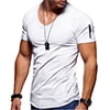 thumbnail image 3 of CVLIFE Athletic Fashion V Neck T-Shirt for Men Slim Fit Muscle T Shirt Top Gym Short Sleeve Tee Oversize S-5XL, 3 of 3