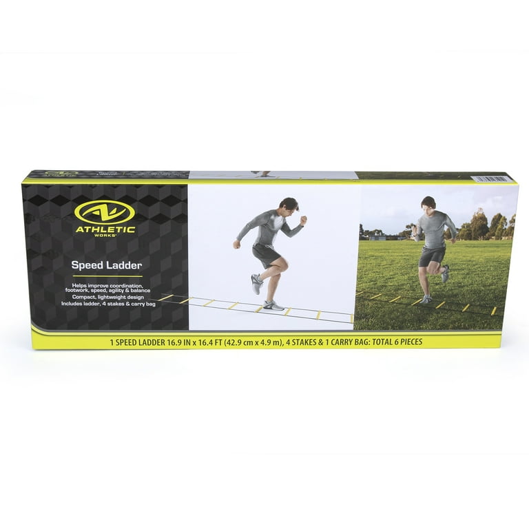Athletic Works Speed Ladder Comprehensive Agility Training Equipment Set