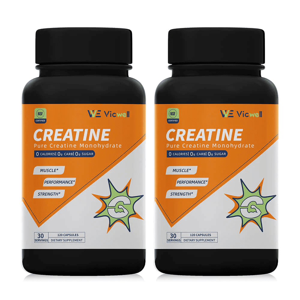 VICWELL Creatine Monohydrate Capsules 2800mg ,Diet Supplement For