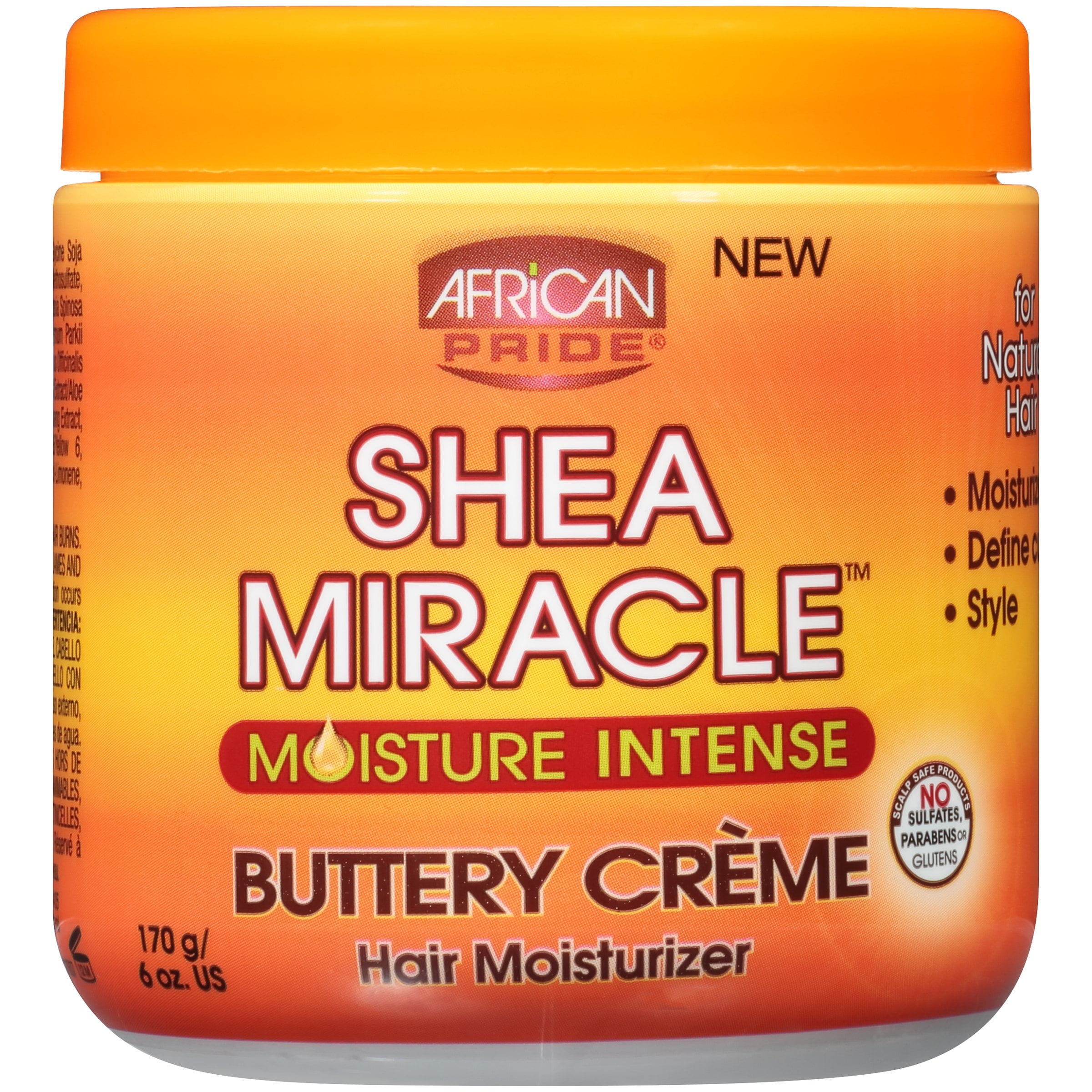 African Pride Shea Miracle Moisture Intense Buttery Leave In Cream Hair