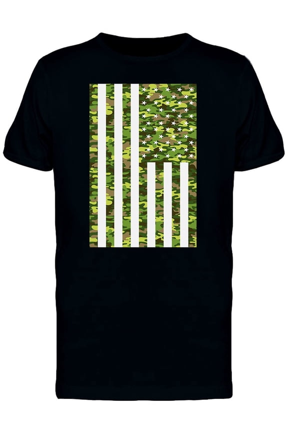 American Camouflage T-Shirt Men -Image by Shutterstock, Male Small