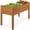 Acorn Brown, variant on Best Choice Products 48x24x30in Raised Garden Bed, Scalloped Design, Elevated Wooden Planter for Yard - Acorn Brown