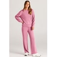 thumbnail image 3 of Conjunto de Chándal PRETTYGARDEN 2 Piezas Pantalón Palazzo Rosa Talla L, 3 of 9