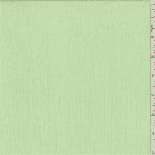 Pastel Green Cotton Gauze, Fabric By the Yard