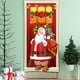thumbnail image 5 of Uuiauoio Santa Claus Door Cover Christmas Front Door Decorations Xmas Xmas Door Hanging Banner Santa Claus Background for Front Door Home Holiday Winter Christmas Decor, 5 of 6