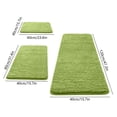 thumbnail image 3 of 3 Piece Bathroom Rug Set, 47 Inch Memory Foam Bath Mat Set, Soft Plush Absorbent Non Slip Floor Mats, Machine Washable Bathroom Rugs for Laundry Room Living Room Bedroom Home, 3 of 6