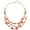 orange, variant on Bocar New Multi Layer Beads Statement Gold Chain Necklace for Women
