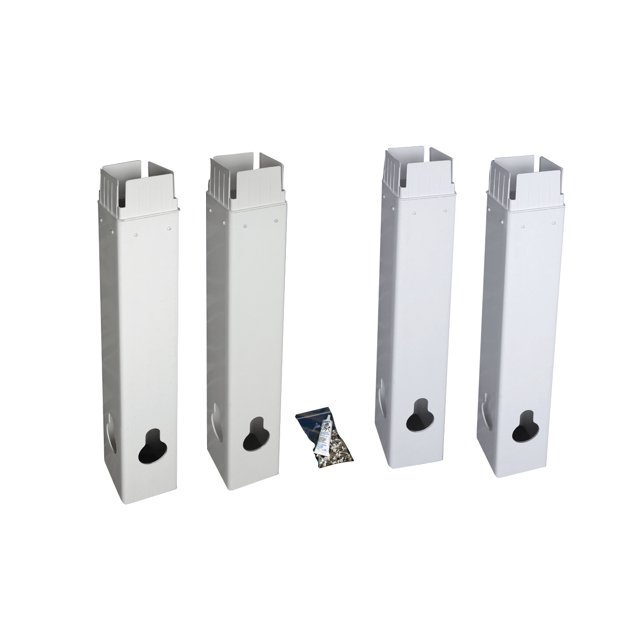 Vita Classic Arbor Post Extension Kit, Installation Accessory, White Vinyl, VA80240