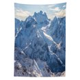 thumbnail image 3 of Ambesonne Nature Tablecloth Rectangular Table Cover, Wild Untrodden Nature, 60"x90", White and Blue, 3 of 4
