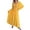 Yellow, variant on Lindreshi Womens Formal Dresses Long Sleeve Fashion Women and Winter Square Collar Long Sleeve Vacation Rayon Dress Pleated Dress