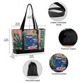 thumbnail image 2 of FORMRS Canvas Laptop Tote Bag for Women with 15.6" Computer Compartments Shoulder Handbag, Green Window, 2 of 7