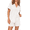 White, variant on EKOUAER Womens Ribbed Knit Pajama Set Short Sleeve Soft Comfy Pj Set 2 Piece Lounge Set with Pockets Sleepwear