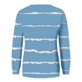 thumbnail image 5 of IMENGL Casual striped pullover top, Blue L, Size M-2XL, 5 of 5