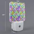 thumbnail image 2 of Fuzoiu Graffiti Pineapples Print Dusk to Dawn LED Night Light with Light Sensor, Energy-Efficient Touch-Safe Night Lamp for Home, Office, and Kids' Rooms-EU, 2 of 7