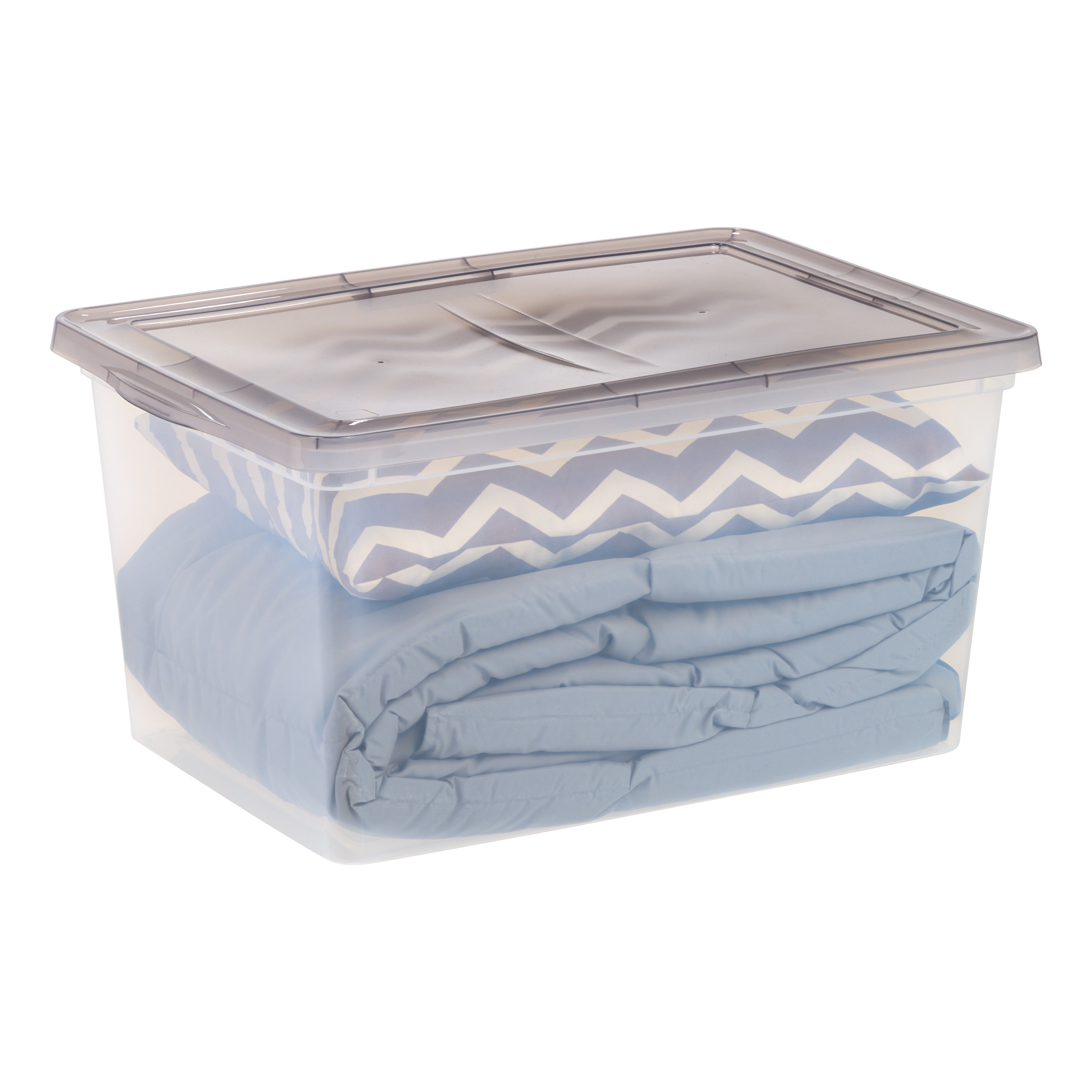 IRIS 58 Qt. Plastic Storage Bins with Lids, Stackable Storage Containers, Totes, 5 Pack