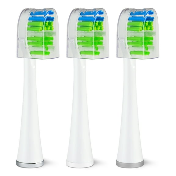 Waterpik Genuine Sensonic Replacement Contour Toothbrush Heads, White STWB-3