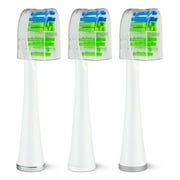 Waterpik Genuine Sensonic Replacement Contour Toothbrush Heads, White STWB-3