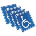 thumbnail image 4 of 4pcs Disabled Wheelchair Stickers Adhesive Disabled Wheelchair Symbol Signs Wheelchair Decals, 4 of 4