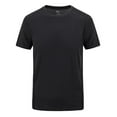 thumbnail image 2 of Pxiakgy mens dress shirts Men's Summer Casual Outdoor T-Shirt Plus Size Sport Fast-Dry Breathable Tops dress shirts for men mens shirts Black + L, 2 of 4