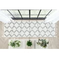 thumbnail image 3 of Well Woven Kennedy Reeve Modern Chevron Pattern Kids Grey Ivory 2'3" x 7'3" Runner Rug, 3 of 8