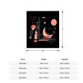 thumbnail image 5 of Stylish Soft Flannel Blanket - Cozy Abstract Design with Celestial Patterns Perfect for Sofa Travel Bed and Chair, 5 of 7