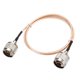 thumbnail image 1 of N Macho a N Macho Ultra Baja Pérdida RG316 Coaxial Cable 50 Ohm 4Pies, 1 of 5