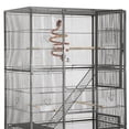 thumbnail image 3 of Renwick 69" H Extra Large Rolling Bird Cage with Detachable Stand, Black, 3 of 8
