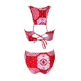 thumbnail image 2 of Traje de Baño Ocean Pacific Talla M Estampado Tribal Rojo, 2 of 4