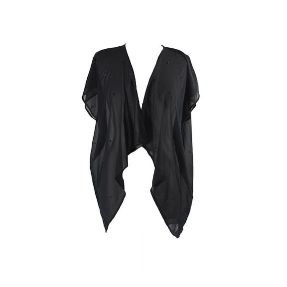 Collection Xiix Womens Black Stone Flutter Kimono OS