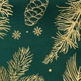 thumbnail image 3 of Elrene Home Fashions Pine Foil Fabric Holiday Tablecloth, Green, 60" x 84", 3 of 3