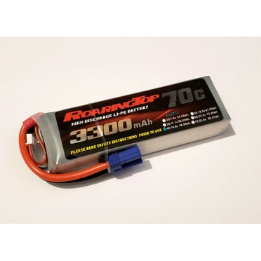 Roaring Top 70C 3300mAh 4S 14.8V LiPo Battery Pack with EC5 Plug