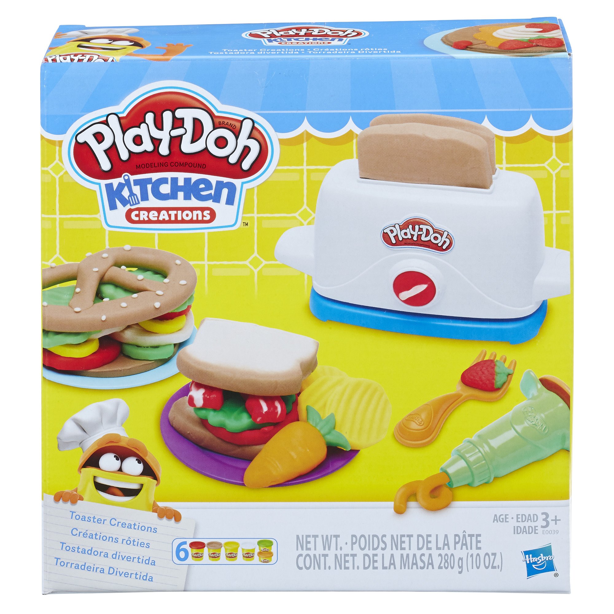Play-Doh Kitchen Creations Toaster Creations Play Set, 6 Cans (10 oz) - image 2 of 6
